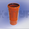 PP Патрубок компенсационный кан. D110 ОРАНЖ КОНТУР 78902110000