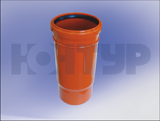PP Патрубок компенсационный кан. D110 ОРАНЖ КОНТУР 78902110000