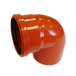PP Отвод кан. D160х90 ОРАНЖ КОНТУР 78400160510