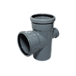 PP Крестовина канализационная одноплоскостная D110*50*50/90 СТАНДАРТ КОНТУР 72603110301