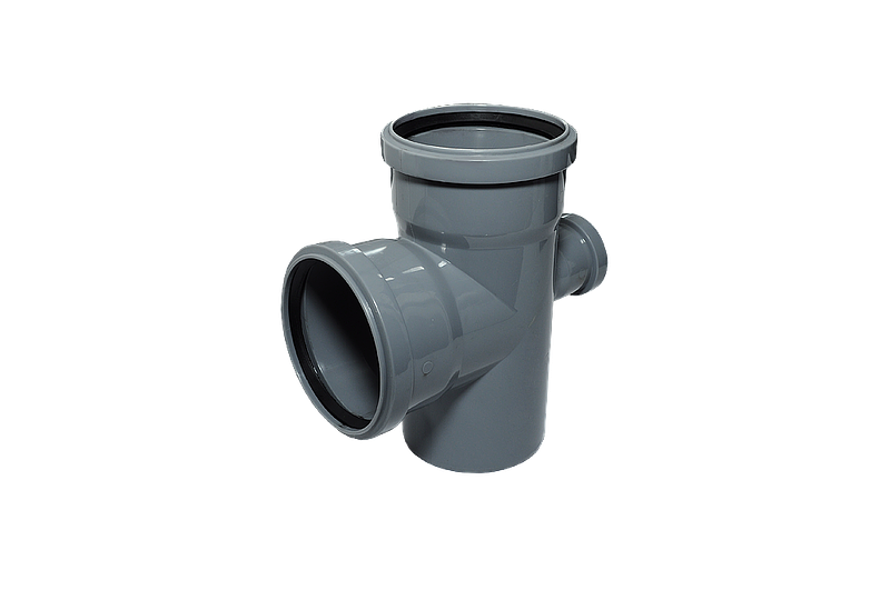 PP Крестовина канализационная одноплоскостная D110*50*50/90 СТАНДАРТ КОНТУР 72603110301