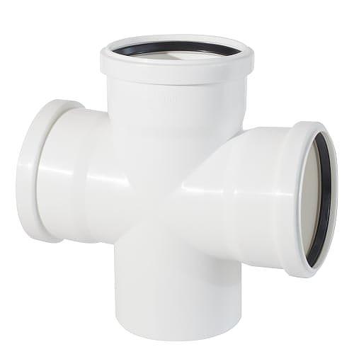 PP Крестовина канализационная одноплоскостная D110*110*110/90 УЮТ 74601110500