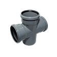 PP Крестовина канализационная одноплоскостная D50*50*50/90 СТАНДАРТ 72601050510
